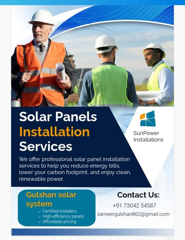 PM Surya Ghar Free Electricity Scheme - Install solar, get electricity free! 🔋Now make your home solar power house - that too with subsidy of up to ₹78,000!🔥 Great opportunity from the government -👉 0% Down Payment👉 EMI facility available👉 Installation in just 30 days👉 5 years free service👉 25 years warranty💡 If you're troubled by electricity bills, this is the plan for you!Take advantage of PM Surya Ghar Yojana and generate electricity at home - free!✅ What are you getting?* Subsidy up to ₹78,000* Solar system on 0% down payment without giving a penny* Full installation in just 1 month* 5 Years Free Service & 25 Years Warranty* Save up to 80% on electricity bill Gulshan Solar System from nagpur suban nagar pardi   Contact no-730425458                       8766956898📞 Call Now: 7387085530 