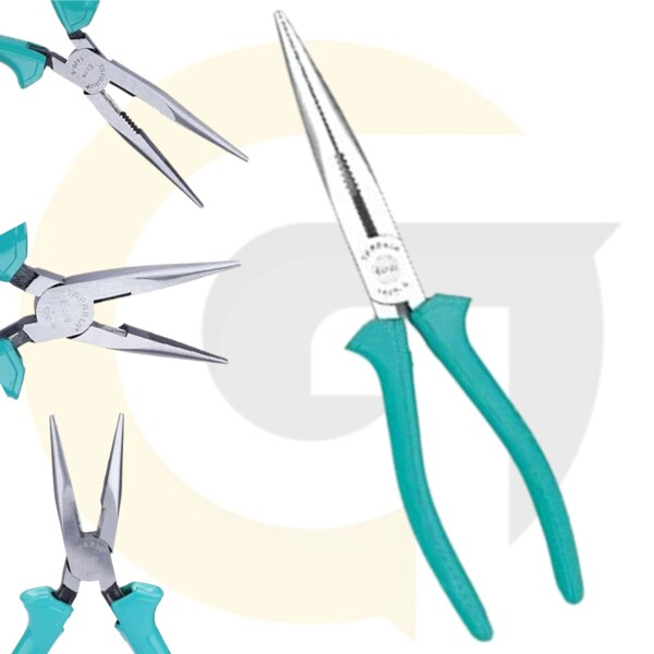 Goyals Industrial Hub, a leading supplier in Delhi, offers premium Long Nose Pliers 165mm insulated with a durable and thick CA (Cellulose Acetate) sleeve for extra safety. Ideal for precision gripping, bending wires, and working in confined spaces, these long nose pliers are a must-have in every electrician’s and mechanic’s toolkit.Crafted for strength and comfort, these लॉन्ग नोज प्लास ensure excellent grip and insulation during electrical and industrial tasks. The sleek design and insulated handle make them safe and reliable for everyday use.Product Name: Long Nose Pliers (Insulated)Length: 165mmInsulation: Thick CA SleeveBrand/Dealer: Goyals Industrial Hub, DelhiUse: Electrical, mechanical, automotive, DIY✅ Rust-resistant finish✅ Insulated handle for electrical work✅ Precision tip for tight spaces✅ Strong grip with long-lasting durability✅ Made in India – high-quality tool