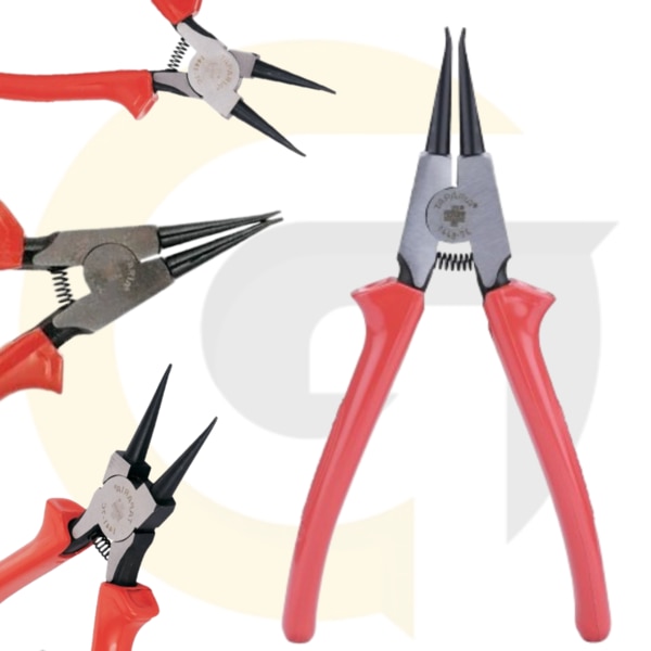 Upgrade your toolkit with premium-quality Circlip Pliers (सर्क्लिप प्लास), available at Goyals Industrial Hub, a trusted supplier in Delhi. These 195mm circlip pliers come with a thick C.A. (Cellulose Acetate) insulated sleeve, offering enhanced grip, shock resistance, and long-lasting durability. Designed for both internal and external circlip applications, these pliers are perfect for use in automotive repair, mechanical maintenance, and industrial assembly.With a working capacity of 19mm to 60mm, these insulated circlip pliers ensure precise and secure handling. Manufactured to meet Indian industrial standards, they are a must-have for professionals looking for high performance at an affordable price of just ₹198 each.Length: 195mmCapacity: 19–60mmHandle: Insulated with C.A. SleeveApplication: Internal & external circlip workBrand/Dealer: Goyals Industrial Hub, DelhiMade in India✅ Strong grip & comfortable handling✅ Ideal for automotive & mechanical tools✅ Rust-resistant body✅ Trusted Indian brand – Goyals