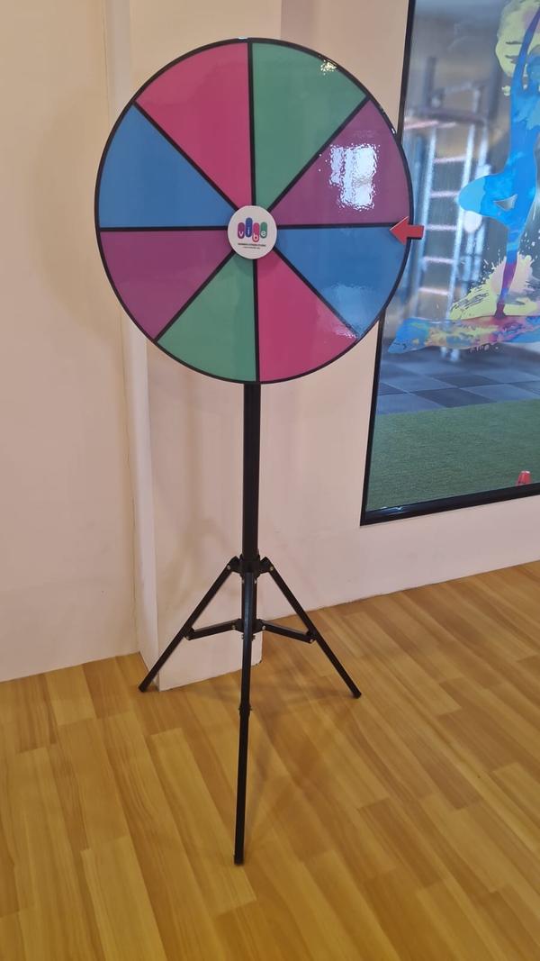 Product - Rewritable Spin WheelWheel -18 inches, 24 inches, 30 inches,36 inchesWheel Base Material - Plywood,MDF BoardStand Base Material - Metal Mild Steel with Powder Coating and Accessories Purpose - Branding, Advertisement and Customer Engagement Program