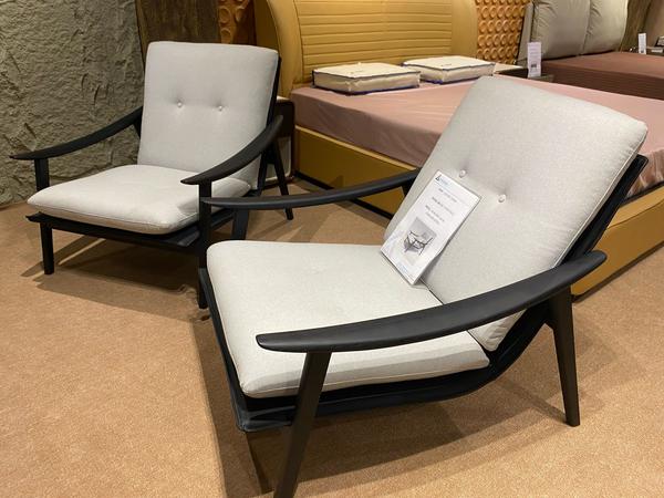 Presenting our elegant 2-piece leisure chair set in a refined greyish tone, perfect for adding a touch of comfort and class to any living space. Crafted with premium imported quality, these chairs offer exceptional support and relaxation, blending modern aesthetics with timeless appeal. The soft upholstery and sleek silhouette make them ideal for cozy corners, reading nooks, or stylish lounge areas. Whether used individually or as a pair, these chairs bring a sense of luxury and sophistication to your home.