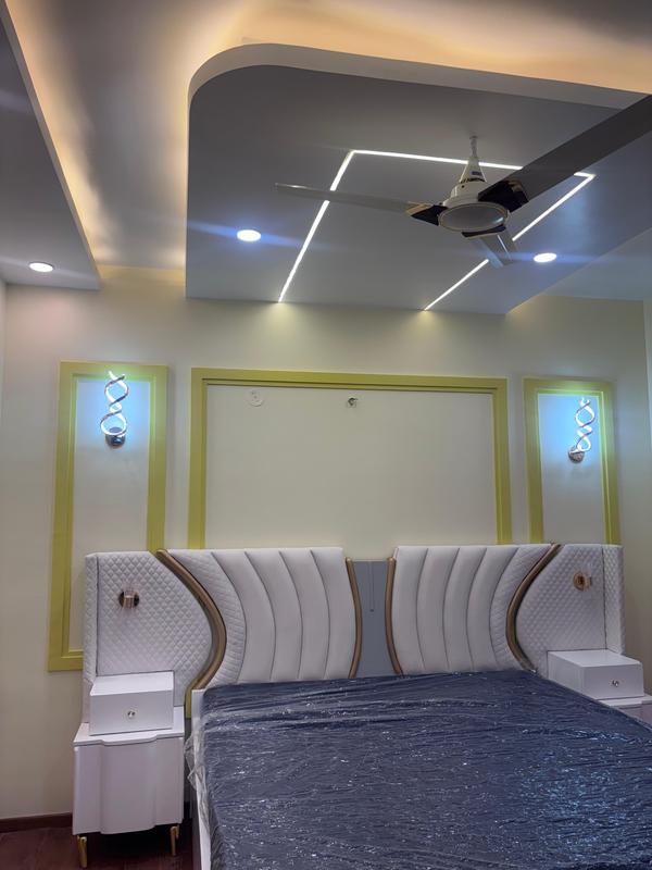 BHAGWAT INTERIOR DESIGNER Bedroom Design ELEMENTS: Bed: The centrepiece of any bedroom, choose a bed that is comfortable, stylish, and fits the space. Side Tables: A practical addition for holding lamps, books, or your phone. Wardrobes: Store your clothes in style with a functional and visually appealing wardrobe. Walk-in Closet (if space permits): A luxurious addition for ample storage and organization. Flooring: Choose flooring that is both beautiful and practical for your bedroom. Bedroom Interior Design Checklist Furniture: Essential for both function and aesthetics.   Storage Solutions: Keep your bedroom clutter-free with smart storage options. Lighting: Create the perfect ambiance with various lighting sources. Accessories: Add personality with rugs, throw pillows, and decorative items. Wall Art: Express yourself with paintings, prints, or tapestries.