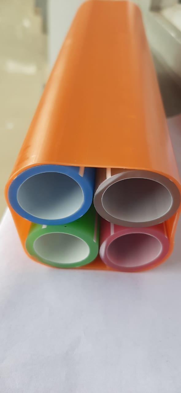 4 Way 25mm Multi Duct HDPE PLB Duct Pipe with inner Silicon coated, Sub Duct shall be 4 different color