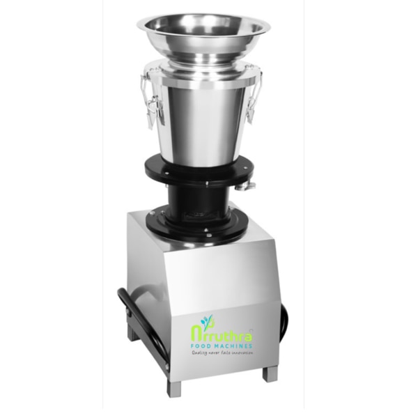Features:1.5 HP Motor Capacity· Single phase or Three phase· Body and blades made up of stainless steel· Multipurpose machine (ginger paste, garlic paste, coconut grinding)· Continuous production without any interception· Hygienic preparation