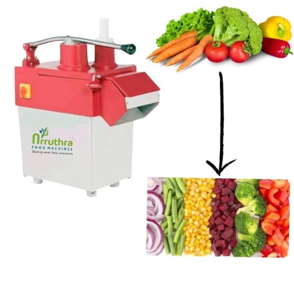 Features:Half HP Motor Capacity· Processes up to 150kg per/hour· Slicer Blade Sizes: 1.2mm slicer, 3mm slicer, 5mm slicer and 6 mm Slicer· Dicer Blade Sizes : 10mm, 15mm and 20mm· Lays Chips Slicer· French fries: small & big grater· Dimension: 10”x20”x22”· Machine weight:25kg· Single phase or three phase· Food grade material: Special Stainless Steel Blades, Aluminium Body, Aluminium Blade, S.S Shaft & Polymer.