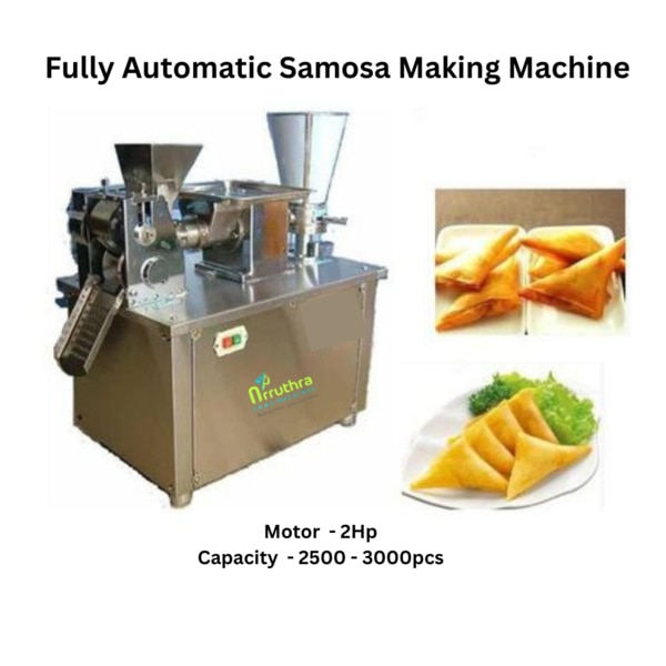 Features:2 HP motor with gear box and variable speed• 6000 watts heater• Two stage sheeting system• Pneumatic cutting system• Sheet width 350 MM• Sheet size and thickness can be customised• Food Grade Conveyor belt• Single phase or three phase• Continuous production without any interception• Hygienic Preparation