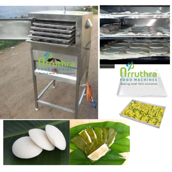Idly Making Machine Suppliers in CoimbatoreFeaturesHygienic preparationFast ProductionSoft IdliesVariable sizeVery easy operationNo batter wastage1200 idlies per hourAutomatic Idly Making Machine Manufacturers in CoimbatoreIdly Making Machines products in Coimbatore