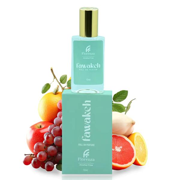 Fawakeh Roll On by Florenza Italia, a vibrant and refreshing fragranceinspired by the sweetness of exotic fruits. This long-lasting perfume is designed forboth men and women, offering a lively and energizing scent that brightens your day.Whether you’re seeking perfumes for men or perfumes for women, Fawakeh Roll Ondelivers a unique and captivating fragrance that lingers beautifully.Perfect for those who appreciate affordable premium perfumes, Fawakeh Roll Onprovides a luxury scent experience without the high price tag. Its convenient roll-ondesign makes it ideal for daily use and travel. As a gift perfume, Fawakeh Roll On is adelightful choice, making any occasion extra special with its fresh and uplifting aroma.Fawakeh Roll On – a burst of freshness, the perfect gift for every occasion.