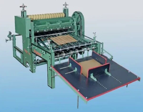 Roll to Sheet Paper Cutting Machine is an automatic industrial machine designed to cut large rolls of paper into sheets of specified lengths and widths efficiently and precisely.Key specifications and features commonly include:Cutting width: Typically ranges from about 1000 mm (approximately 40 inches) to over 2000 mm depending on the model.Cutting speed: Varies; some models can cut up to 35-100 sheets per minute or achieve production speeds around 100 meters per minute.Cutting accuracy: High precision, often with length accuracy of ±0.15 mm or better.Maximum roll diameter: Usually supports roll diameters up to 1140 mm (45 inches) or 1500 mm depending on the machine.Paper weight compatibility: Supports a range from about 60gsm to 400gsm or more.Blade material: Machine blades are often made from High Carbon High Chromium steel (HCHCR) for durability and sharpness.Motor power: Typically includes 2 HP electric motors with DC or AC drive options.Construction: Heavy-duty casting or steel body with options like roll stands for feeding, jogger system, and slitting attachments.Automation grade: Generally fully automatic with panel controls (including dimmers) and sometimes PLC-controlled operation.Capacity: Machines commonly handle 1.5 ton of paper cutting per 8-hour shift.Typical dimensions: Floor space needed around 10ft x 7ft x 5ft for standard models.Applications include cutting craft paper, duplex, binding papers, and other sheet materials used in printing, packaging, manufacturing, and industrial paper processing.