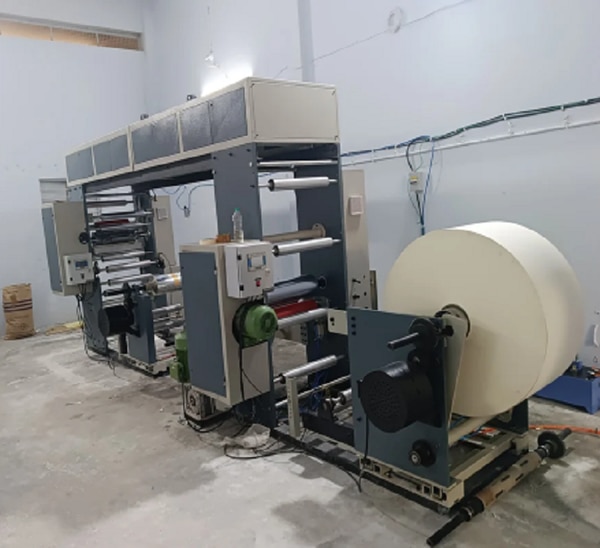 Paper Gumming Machine is an industrial device designed to apply adhesive (gum) coating evenly and efficiently onto paper substrates, such as sticker labels, chromo paper, or other paper sheets, often used for label production, packaging, and printing industries.