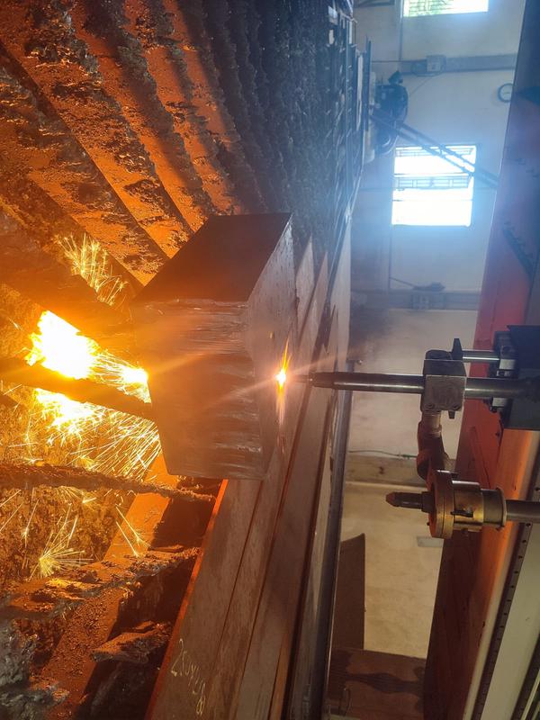 CNC Flame Cutting Services In Coimbatore CNC flame cutting is a precise and efficient process that uses a computer-controlled system to guide an oxy-fuel torch to cut through metal materials. Our CNC flame cutting services provide high-quality cutting solutions for various industries.