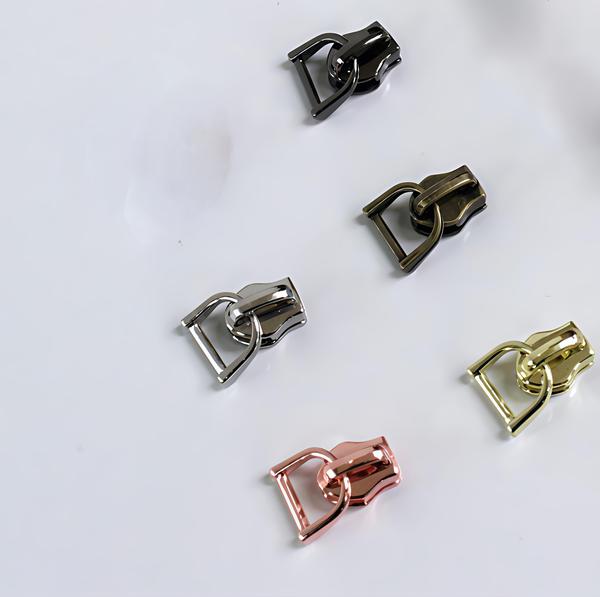 #5 no CFC D slider available in nickel, black nickel, black coating & can be easily customised in all wanted colours.right & reverse both available in stock.