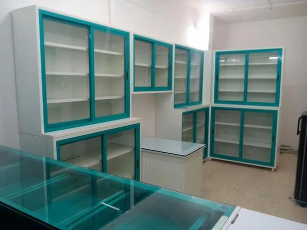 Mild Steel Medical Store Display Racks For Pharmacy, Powder Coating