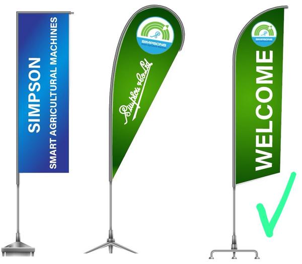 We provide Customised feather Flags in 6 feet,8 feet and 10 feet 