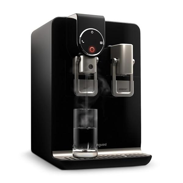 Experience triple purification (RO + UV + HOT) for ultimate safety and convenience. Designed with an 8L stainless steel storage tank, child lock safety, and a removable drip tray, this purifier ensures pure, healthy, and hot water on demand – perfect for modern households.Specifications:Brand: AquaguardType: RO + UV + HOTStorage: 8 Litre Stainless Steel TankPurification Capacity: 15 Litres/HourSafety: Child Lock for hot water dispensingConvenience: Removable Drip Tray for easy cleaningMaximum Duty Cycle: 40 Litres/DayPower: 40 VDC + 100W (for hot water function)Mode: Auto Cutoff – prevents overflow & saves energyAvailable Colour: BlackHighlights:✅ Triple purification (RO + UV + HOT) for complete protection✅ Hot water dispensing with child lock safety✅ Hygienic 8L stainless steel storage tank✅ Easy-to-clean removable drip tray✅ 15 Ltr/hr purification with 40 Ltr/day capacity✅ Sleek black design to match premium kitchens
