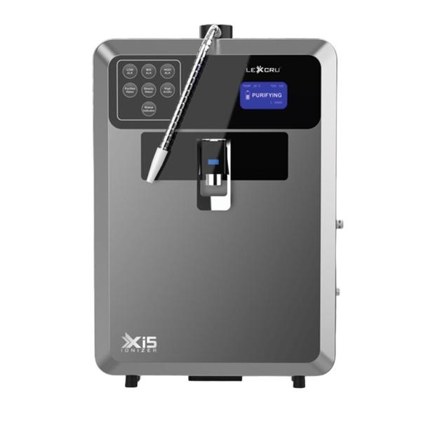 The LEXPURE Ionizer XI5 with RO combines the power of Reverse Osmosis purification with advanced ionizer technology to deliver safe, mineral-rich, and alkaline drinking water. Equipped with 5 high-performance ionizer plates, it ensures balanced pH, enhanced taste, and antioxidant benefits – making it a perfect choice for health-conscious families.Specifications:Product Category: Water Purifier & RO Water ConditionerModel Name: LEXPURE Ionizer XI5 with ROTechnology: 5 Plate Ionization System + RO PurificationOperation: Automatic with smart pH balancingFunction: Purifies water, balances pH, restores minerals & adds antioxidantsStorage: Integrated tank (varies as per model capacity)Application: Homes, Offices, Wellness CentersKey Highlights:✅ Dual technology – RO purification + Ionizer conditioning✅ 5 Plate Ionizer for alkaline, antioxidant-rich water✅ Provides 100% safe & mineral-balanced drinking water✅ Enhances taste while maintaining essential minerals✅ Compact, modern design – perfect for premium kitchens