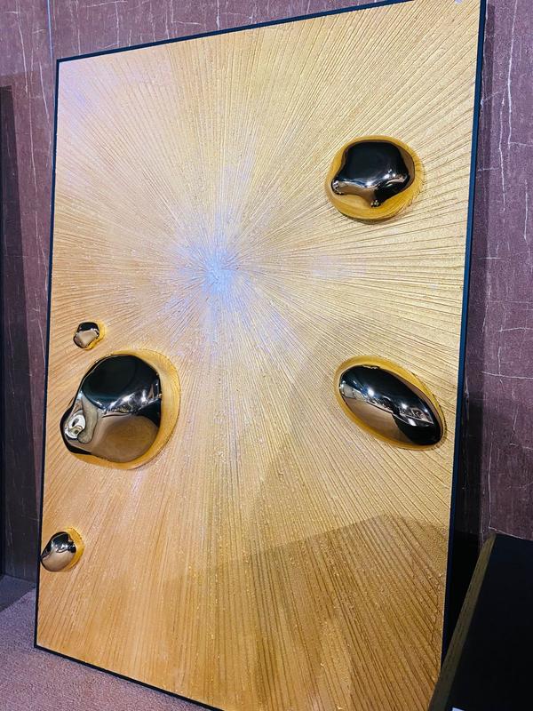 Bring elegance and creativity to your space with this unique imported wall painting, designed to capture attention and inspire admiration. Its intricate detailing, vibrant tones, and refined finish make it a true masterpiece that elevates any wall it adorns. Perfect for both modern and classic interiors, this artwork is more than décor—it’s a statement of sophistication and personality, transforming your walls into an artistic expression of timeless beauty and refined taste.