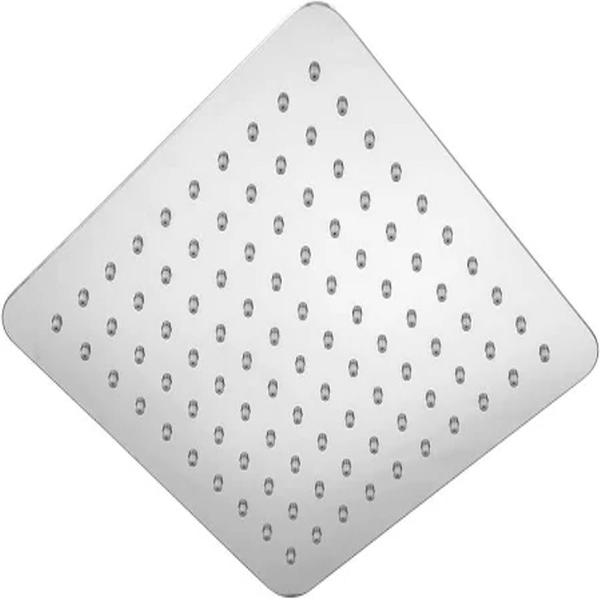 Design: These are typically square and have a sleek, low-profile, or “ultra-slim” look. The design offers a modern, spa-like aesthetic and is well-suited for contemporary bathroom décor.Spray pattern: The most common spray is a rain effect, where water falls straight down to mimic rainfall. Some models may also offer pulse or other settings.Materials and finish: Most models are made from durable and rust-resistant materials. Common options includeNozzles: The nozzles are usually made of soft silicone or rubber, which are easy to clean. This design helps prevent mineral buildup and blockages from hard water
