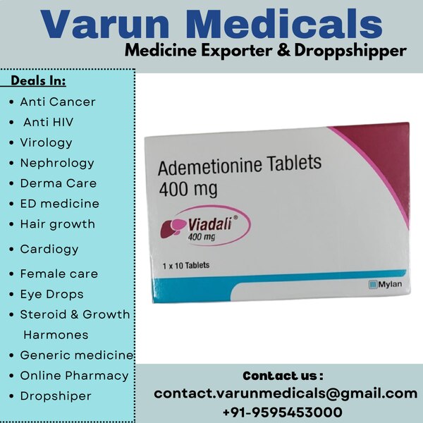 Ademetionine Tablets is a medicine used for the treatment of liver disease associated with reduced bile formation (intrahepatic cholestasis). It protects the liver cells from toxins and helps the liver to perform its normal functions.