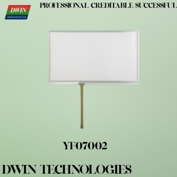 Features:● 7 inch, 4 wire resistive touch panel● Structure: ITO film+ITO glass+FPC● Light touch, no drift, no calibration and high stability● Customized service: high temperature, high humidity and anti-UV etc