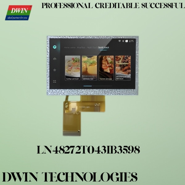 Features:● 4.3 inch, 480×272 pixels, TN normal viewing angle TFT LCD● 16.7M color, RGB 24bit interface, 300 cd/m², NV3047 Driver IC● Air bonding resistive touch panel and air bonding/OCA bonding capacitive touch panel can be realized● OEM A-grade glass, no bad pixels, full inspection, 30 days charged aging process