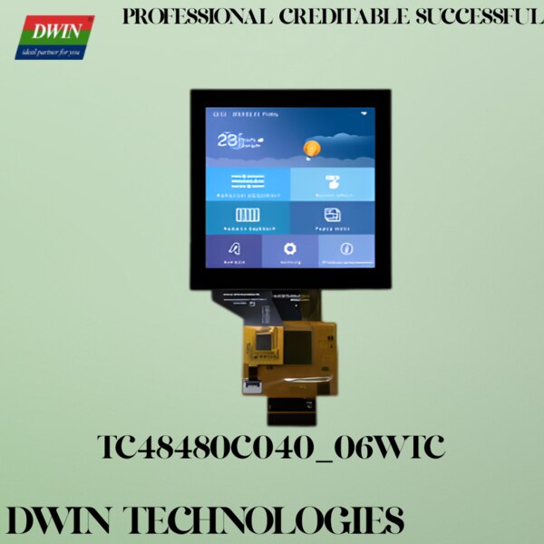 Features:● Based on T5L0, running DGUS II system.● 4 inch, 480*480 pixels resolution, 262K colors, IPS-TFT-LCD, wide viewing angle.● Full lamination CTP, beautiful product and reliable structure.● Special COF screen for thermostat.