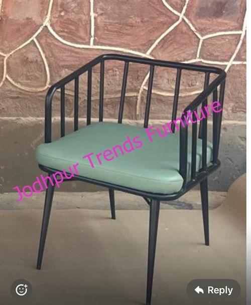 Iron Designer Black Metal Cafe Chair