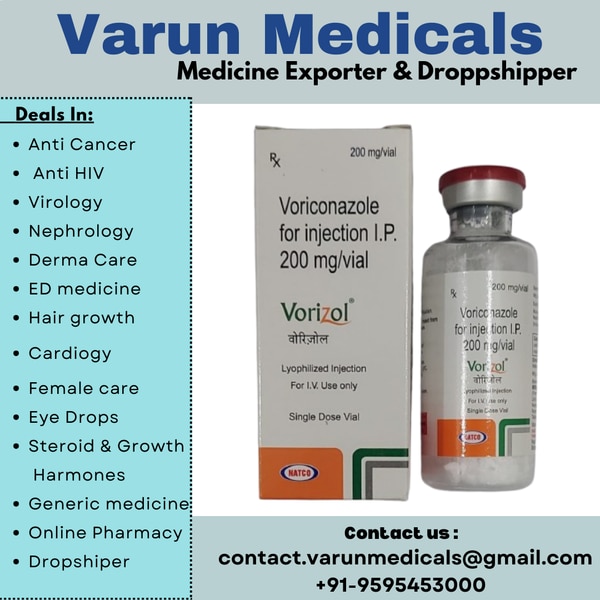 Vorizol Injection belongs to a group of medicines called antifungals. It works by stopping the growth of fungus and is used to treat a wide range of fungal infections. It kills fungi by destroying the fungal cell membrane.