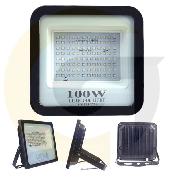 Goyals Industrial Hub, Delhi presents premium quality 100 W LED Flood Light (100 वॉट एलईडी फ्लड लाइट) at the best market price of ₹18 each. This 100W LED flood light is designed with IP44 waterproof protection and a 180-degree wide beam angle, making it ideal for outdoor lighting, industrial areas, warehouses, construction sites, stadiums, gardens, and parking spaces.Our industrial LED flood light 100W ensures high brightness, energy efficiency, and long life performance. Built with strong housing material, this LED flood light IP44 is dust-proof, weather-resistant, and easy to install.We are trusted as a leading LED flood light supplier in Delhi, delivering both bulk and retail orders across India.Product Details:Product Name: 100 W LED Flood LightPower: 100WBeam Angle: 180°IP Rating: IP44 (Dust & Water Resistant)Applications: Outdoor Lighting, Industrial Lighting, Garden, Stadium, Parking AreaDealer: Goyals Industrial Hub, DelhiSupply Type: Bulk & Retail AvailableWhy Choose Goyals Industrial Hub?✅ High-brightness 100W LED flood light at low price✅ Energy-efficient & long-life lighting solution✅ Trusted LED flood light supplier in Delhi✅ Bulk supply all over India✅ Perfect for industrial, outdoor, and commercial use