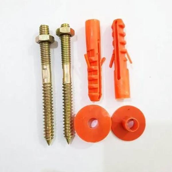Easy to installSpecifically used for installing washbasins and other sanitary fittings, offering high load-bearing capacity and stability. 3/8 inch, which is equivalent to approximately 10 mm, indicating the bolt's diameter and allowing it to be secured with a wall plug or anchor. Mild Steel (MS), which provides strength and durability for heavy-duty applications like washbasins.