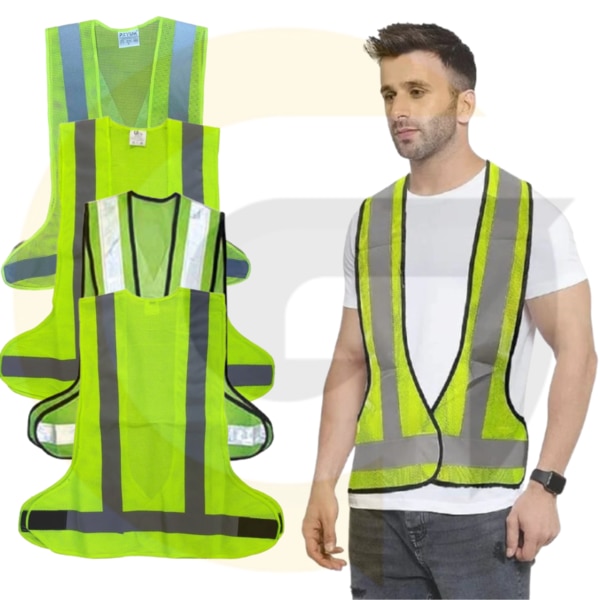 Goyal Industrial Hub, Delhi is a leading supplier of Reflective Jacket 3 Side Open – Polyester designed for industrial safety and high visibility protection. This unisex reflective jacket in red fluorescent color ensures 360° visibility for workers in construction sites, road projects, factories, and industrial zones.Made from durable polyester fabric with reflective tape, this 3 side open safety jacket is lightweight, breathable, and comfortable for long working hours. It is ideal for traffic police, road workers, construction labor, and industrial staff where fluorescent protection is essential.We offer the Reflective Jacket 3 Side Open – Polyester at the best price of ₹80 only, available in bulk and retail supply across Delhi NCR and Pan India.Product Details:Product Name: Reflective Jacket 3 Side Open – PolyesterType: Unisex Safety JacketColor: Red Fluorescent ReflectiveMaterial: Polyester with Reflective TapeFeatures: Lightweight, Breathable, High Visibility, 3 Side Open DesignUse/Application: Industrial Safety, Road Work, Traffic Police, Factory Workers, Construction SitesPrice: ₹80 EachSupplier: Goyal Industrial Hub, DelhiDelivery: Bulk & Retail Orders Across IndiaWhy Buy From Goyal Industrial Hub?✅ Trusted safety jacket supplier in Delhi NCR✅ Affordable pricing starting at ₹80✅ Premium polyester reflective jackets for industrial safety✅ Bulk & Pan India delivery available