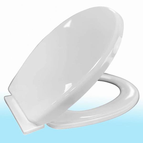 hydraulic toilet seat cover is designed with a gentle, slow-closing mechanism that prevents the lid from slamming shut. This feature, powered by a hydraulic or soft-close hinge, provides a quieter, safer bathroom experience, especially for families with young children