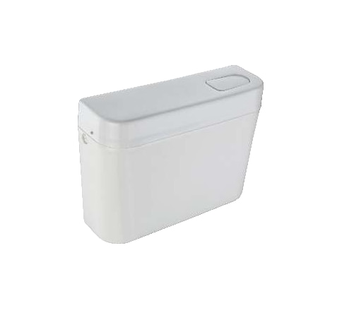 A flush tank with a top push button for a single flush uses a simple mechanical system to release all the water in the cistern into the toilet bowl with a single pressSingle-flush toilets are common in many residential and commercial settings, particularly in older installationsSingle-flush systems are generally less complex than dual-flush systems It provides a powerful, full-volume flush