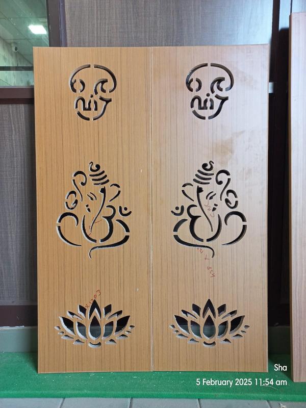 coimbatore cnc vinayagar pooja door 2d design. and customize design in cnc pooja door.