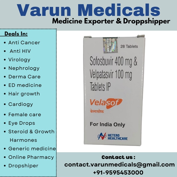 Velasof Tablet is a combination of two antiviral medicines. This prescription medicine is used in the treatment of chronic hepatitis C virus (HCV) infection. It fights against the viruses to resolve the infection.