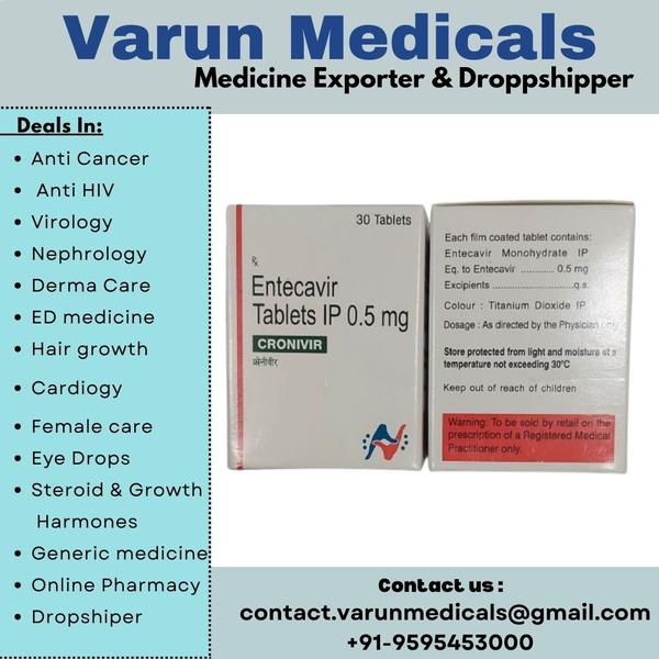 Entecavir is an antiviral medicine used in the treatment of hepatitis B virus (HBV) infection. It works by inhibiting the replication of the virus, thereby reducing its levels in the body. By suppressing viral replication, it helps to slow down the progression of liver damage.
