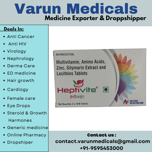 Herptivite Tablet is combination of Hepatoprotectives, Anti-oxidants, Minerals and Micro-nutrients which helps to provide essential nutrients for liver. Herptivite is an adjuvant nutritional therapy for concerns associated with alcoholic steatohepatitis (ASH), non-alcoholic steatohepatitis (NASH), mild hepatic encephalopathy and liver cirrhosis (LC).