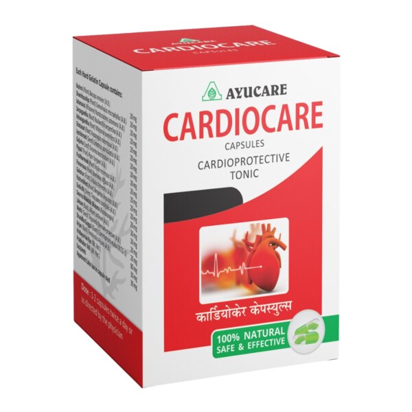 We deal in Herbal Cardio-protective Tonic. Cardiocare Capsules Works in circulatory and cardiac disorders. Available in the form of capsules and Syrups .Capsule Ingredients : Brahmi Pippal, Gojivha, Gokshur, Jatamansi, Sarpgandha, Ashvagandha, Satavari, Jyotismati, Shankhpushpi, Ropya Bhasma, Punarnava, Pashanbhed, Amrita satva, Pushkarmul, Lahsun, Methi, Su.Makshik Bhasma, Elayachi, Mukta pisti, Shu.Gugal, Banafsha, Arjuntwak, Karkati & Kushmand beej, Prabhakarvati and HridayarnavDosage : 1-2 Capsules twice or thrice a day or as directed by the physicianPacking : 30 & 100 CapsulesPrice Range : Rs. 100 .00 Per Pack ( 30 Capsules)