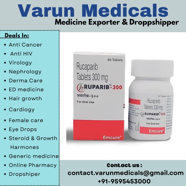 Rucaparib is used in the treatment of sickle cell anemia, ovarian cancer, prostate cancer, blood cancer (acute lymphocytic leukemia), soft tissue sarcoma and Hodgkin’s disease.