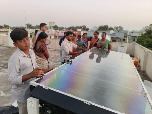 Product Type : Solar DryerBrand : Made In IndiaPower : 30 Watt (Solar panel)Material : Stainless SteelAverage Loading Capacity : 45- 50 Kg (Approx)Number Of Trays : 18Tray Capacity : 3-4 Kg(Approx)Tray Size (LxB) : 16 x 32 InchesTray Material : AluminumNumber of Fans : 4 (3w)Size of Fan : 4 InchLeg Height : 2 FeetEctric Backup : 1200x2 Watt, 230v, AC-50 Hz.Machine Dimension (LxBxH) : 330 x 60 x 117 cmWeight : 200 Kg (Approx)