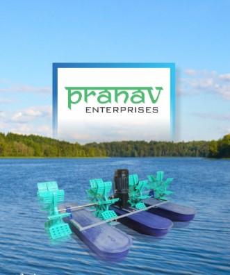Paddle Wheel AeratorsPaddle Wheel Aerators are widely used in aquaculture ponds for efficient oxygen transfer and water circulation. By rotating paddles across the pond surface, they increase the dissolved oxygen level, improve water quality, and enhance the growth and survival of fish and shrimp. Designed with strong materials and advanced engineering, paddle wheel aerators deliver reliable, long-term performance in demanding aquaculture environments.Key Features:High Oxygen Transfer Efficiency – Improves water quality, ensuring healthy aquatic life.Durable Construction – Built with stainless steel/HDPE components to withstand continuous use.Energy Efficient – Optimized design reduces power consumption while maintaining high aeration output.Stable & Reliable – Equipped with floats, tripod frame, impellers, and strong gearbox for long service life.Easy Maintenance – Simple design with easily replaceable spares like gears, bearings, seals, and impellers.Applications:✅ Fish Farming✅ Shrimp/Prawn Culture✅ Aquaculture Ponds✅ Wastewater Treatment📍 Supplier: Pranav Enterprises, Surat📞 Contact: Mr. Chandrashekhar – 9970029623