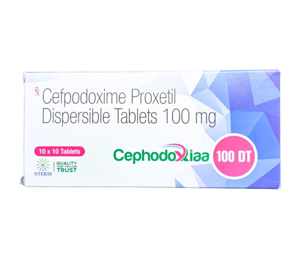 CEPHODOXIAA 100 DT is a prescription antibiotic containing Cefpodoxime Proxetil 100 mg as its active ingredient. It belongs to the third-generation cephalosporin class of antibiotics, widely used to treat bacterial infections.This medicine works by killing and stopping the growth of bacteria responsible for infections, making it effective against a broad range of respiratory, urinary, skin, and ear infections. The DT (Dispersible Tablet) form allows it to be easily dissolved in water, making it convenient for children and patients who have difficulty swallowing tablets.CompositionActive Ingredient: Cefpodoxime Proxetil 100 mgBrand Name: CEPHODOXIAA 100 DTForm: Dispersible TabletDrug Class: Cephalosporin AntibioticUses of Cefpodoxime Proxetil 100 mg TabletCEPHODOXIAA 100 DT is used for the treatment of various bacterial infections, including:Respiratory Tract InfectionsPharyngitis and TonsillitisBronchitisCommunity-acquired pneumoniaEar, Nose & Throat (ENT) InfectionsSinusitisOtitis media (middle ear infection)Urinary Tract Infections (UTIs)CystitisPyelonephritis (kidney infection)Skin & Soft Tissue InfectionsCellulitisImpetigoInfected woundsOther InfectionsGonorrheaCertain gastrointestinal infections caused by bacteriaHow Does Cefpodoxime Proxetil 100 mg Work?Cefpodoxime Proxetil is a broad-spectrum antibiotic that works by:Inhibiting the synthesis of bacterial cell wallsWeakening bacterial structureKilling bacteria and stopping infection from spreadingIt is effective against both Gram-positive and Gram-negative bacteria.Dosage & AdministrationAdults: Dose depends on the type and severity of infection. Typically prescribed 100–200 mg every 12 hours.Children: Dosage is based on body weight and should be strictly followed as prescribed by a doctor.Administration:The DT (dispersible tablet) should be dissolved in a small amount of water before intake.Take after food for better absorption.Complete the full course, even if symptoms improve.Side Effects of Cefpodoxime Proxetil 100 mgMost side effects are mild and temporary, but may include:DiarrheaNausea and vomitingAbdominal painHeadacheSkin rash or itchingSerious side effects (rare):Severe allergic reaction (swelling, difficulty breathing)Severe diarrhea (possible sign of Clostridium difficile infection)Abnormal liver function test resultsSeek medical help if severe or persistent side effects occur.Precautions & WarningsInform your doctor if you are allergic to cephalosporins, penicillins, or beta-lactam antibiotics.Use with caution in patients with kidney or liver disease.Not recommended in viral infections (like common cold or flu).Pregnant and breastfeeding women should use only if prescribed.Avoid stopping the medicine midway, as it may lead to antibiotic resistance.Drug InteractionsCefpodoxime may interact with:Antacids containing magnesium or aluminum (may reduce absorption)Proton pump inhibitors (PPIs) like omeprazoleBlood thinners (warfarin – increased bleeding risk)Other antibiotics (may alter effectiveness)ConclusionCEPHODOXIAA 100 DT (Cefpodoxime Proxetil 100 mg) is a safe and effective antibiotic for treating a wide range of bacterial infections in adults and children. Its dispersible tablet form makes it easy to administer, especially for children. Always follow your doctor’s advice regarding dosage, duration, and precautions to ensure successful treatment.