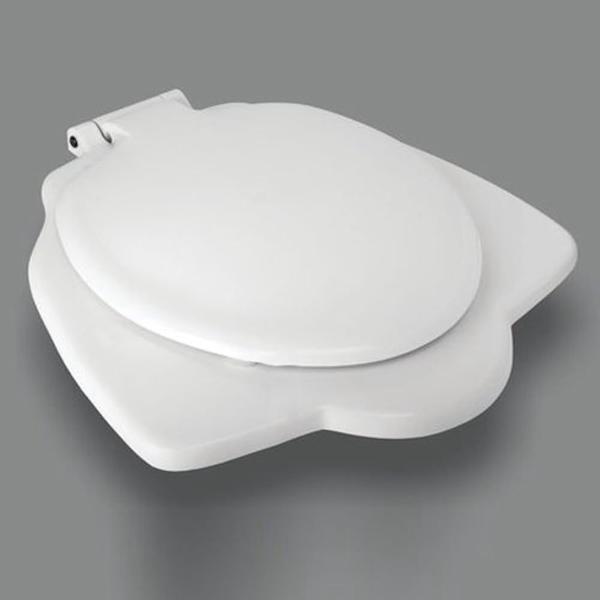 An Anglo-Indian toilet seat cover is an oval, heavy-duty cover designed for hybrid commodes that combine Western-style elevated seating with the dual functionality of traditional Indian squat pans. It is engineered to withstand heavy use and is made from durable, hygienic materials