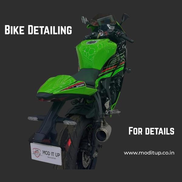 Bike detailing services ensure your two-wheeler stays clean, shiny, and well-protected. From deep cleaning to polishing, detailing removes dirt, grime, and oxidation while enhancing the bike’s look. It also includes paint protection, chrome polishing, and engine cleaning for long-lasting shine and performance. Regular detailing not only improves appearance but also extends the bike’s life