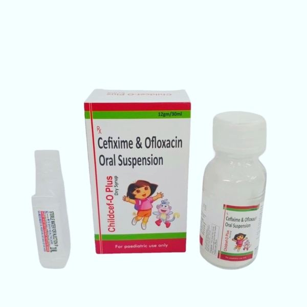 Cefixime 50mg + Ofloxacin 50mg Oral Suspension