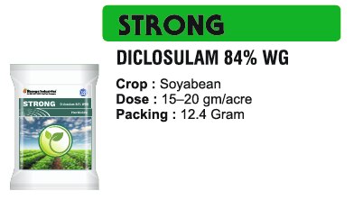 🌱 Bhavya Industries Indore – STRONGWeed Niyantran Mein Majboot Saathi, Fasal Ko De Suraksha, Sehat Aur Behtareen VikasAt Bhavya Industries Indore, we are dedicated to helping farmers fight weed pressure with strong, effective, and scientifically advanced solutions that ensure crop protection, improved growth, and higher yields. For long-lasting and targeted weed control, we proudly present:STRONG (Diclosulam 84% WG)A selective post-emergence herbicide, specially formulated to control a wide range of broadleaf and grassy weeds in crops like soybean and other pulses, ensuring clean fields and healthy crop development during crucial growth stages.✅ Crops: Soybean, Pulses, and Other Field Crops.✅ Targets Weeds: Broadleaf weeds, grassy weeds, and early-stage problem weeds affecting nutrient and space availability.✅ Mode of Action: Absorbed by leaves and roots, it inhibits weed growth by targeting essential physiological processes while being safe for crops.Key Benefits of STRONG✅ Powerful Weed Control – removes stubborn weeds quickly and effectively.✅ Selective & Safe – protects crops while targeting harmful weeds.✅ Promotes Healthy Crop Development – ensures better nutrient uptake and sunlight exposure.✅ Boosts Yield & Quality – supports higher productivity and healthy harvests.CEO’s Message“At Bhavya Industries Indore, we understand how weeds can limit crop potential and reduce farmer income. STRONG is our trusted herbicide that offers targeted, fast, and safe weed control, helping farmers give their crops the best environment to grow and succeed. With STRONG, farmers can confidently manage weed challenges and focus on maximizing yield and profitability.”🌱 भव्य इंडस्ट्रीज इंदौर - स्ट्रॉन्गखरपतवार नियंत्रण में मज़बूत साथी, फसल को दे सुरक्षा, सेहत और बेहतर विकासभव्य इंडस्ट्रीज इंदौर में, हम किसानों को खरपतवार नियंत्रण में मज़बूत, प्रभावी और वैज्ञानिक रूप से उन्नत समाधानों के साथ मदद करने के लिए समर्पित हैं जो फसल सुरक्षा, बेहतर विकास और अधिक उपज सुनिश्चित करते हैं। दीर्घकालिक और लक्षित खरपतवार नियंत्रण के लिए, हम गर्व से प्रस्तुत करते हैं:स्ट्रॉन्ग (डिक्लोसुलम 84% WG)एक चयनात्मक, उभरने के बाद का शाकनाशी, जो सोयाबीन और अन्य दलहनी फसलों में चौड़ी पत्ती वाले और घास वाले खरपतवारों की एक विस्तृत श्रृंखला को नियंत्रित करने के लिए विशेष रूप से तैयार किया गया है, जो महत्वपूर्ण विकास चरणों के दौरान स्वच्छ खेत और स्वस्थ फसल विकास सुनिश्चित करता है।✅ फसलें: सोयाबीन, दलहनी और अन्य खेत की फसलें।✅ खरपतवारों पर लक्षित: चौड़ी पत्ती वाले खरपतवार, घास वाले खरपतवार और पोषक तत्वों और स्थान की उपलब्धता को प्रभावित करने वाले प्रारंभिक चरण के समस्याग्रस्त खरपतवार।✅ क्रियाविधि: पत्तियों और जड़ों द्वारा अवशोषित होने के कारण, यह आवश्यक शारीरिक प्रक्रियाओं को लक्षित करके खरपतवारों की वृद्धि को रोकता है और साथ ही फसलों के लिए सुरक्षित भी है।स्ट्रॉन्ग के प्रमुख लाभ✅ शक्तिशाली खरपतवार नियंत्रण - जिद्दी खरपतवारों को शीघ्र और प्रभावी ढंग से हटाता है।✅ चयनात्मक और सुरक्षित - हानिकारक खरपतवारों को लक्षित करते हुए फसलों की रक्षा करता है।✅ स्वस्थ फसल विकास को बढ़ावा देता है - बेहतर पोषक तत्व अवशोषण और सूर्य के प्रकाश के संपर्क को सुनिश्चित करता है।✅ उपज और गुणवत्ता बढ़ाता है - उच्च उत्पादकता और स्वस्थ फसलों का समर्थन करता है।सीईओ का संदेश“भव्य इंडस्ट्रीज इंदौर में, हम समझते हैं कि खरपतवार कैसे फसल की क्षमता को सीमित कर सकते हैं और किसानों की आय को कम कर सकते हैं। स्ट्रॉन्ग हमारा विश्वसनीय शाकनाशी है जो लक्षित, तेज़ और सुरक्षित खरपतवार नियंत्रण प्रदान करता है, जिससे किसानों को अपनी फसलों को बढ़ने और सफल होने के लिए सर्वोत्तम वातावरण प्रदान करने में मदद मिलती है। स्ट्रॉन्ग के साथ, किसान आत्मविश्वास से खरपतवार की चुनौतियों का प्रबंधन कर सकते हैं और उपज और लाभप्रदता को अधिकतम करने पर ध्यान केंद्रित कर सकते हैं।”