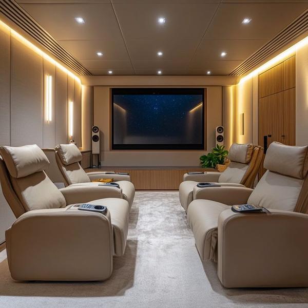 ➣ Upgrade your smart home with a modern acoustic theatre setup for immersive entertainment.➣ Advanced soundproofing solutions for crystal-clear audio clarity.➣ Sleek, contemporary designs that match modern interiors.➣ Acoustic wall and ceiling treatments for a distortion-free sound experience.➣ Smart seating layouts that optimize space and comfort.➣ Intelligent lighting systems to enhance cinematic moods.➣ Tailor-made designs suitable for both premium and mid-segment homes.➣ Automation integration for lighting, sound, and home control.➣ Durable materials ensuring style and long-term performance.➣ End-to-end design, planning, and installation by experts.📞 Contact: 9655006069 / 9655006409🌐 Website: www.smarthomeindia.com✅ We serve our services all over Tamil Nadu.📍 Places in Chennai we cover: Anna Nagar, T. Nagar, Adyar, Velachery, ECR, OMR, Tambaram, Porur, Ambattur.📍 Places in Tamil Nadu we cover: Coimbatore, Madurai, Trichy, Salem, Erode, Tirunelveli, Vellore, Thanjavur.