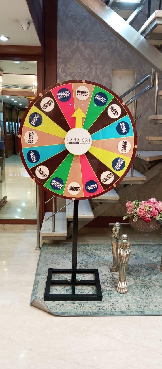 We are the Manufacturers of All types of Customer Yes No Wheel Spinner in India