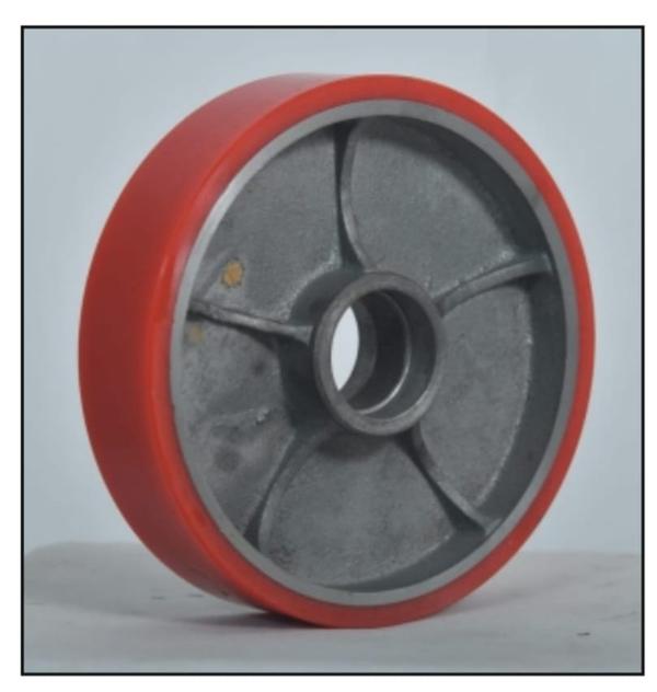 CI PU Wheel – 200×50 mm (MK Plastic Industries)The CI PU Wheel is engineered with a durable Cast Iron (CI) core and a high-quality Polyurethane (PU) outer layer, offering excellent strength, load capacity, and long service life. With dimensions of 100×50 mm, this wheel ensures smooth movement, superior abrasion resistance, and reduced noise during operation.Key Features:Size: 200×50 mmCore Material: Heavy-duty Cast Iron (CI)Outer Layer: Premium-grade Polyurethane (PU)Strength: High load-bearing capacity and impact resistanceDurability: Resistant to wear, oils, and chemicalsApplications: Ideal for trolleys, material handling equipment, plastic industry machinery, and other heavy-duty industrial uses.MK Plastic Industries delivers wheels designed for precision, performance, and long-lasting reliability.