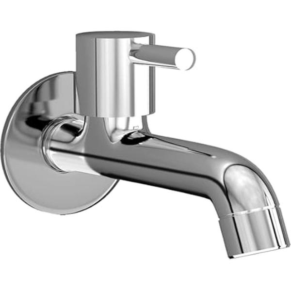 constructed from high-quality brassextends further from the wall than a standard bib cock It is designed for single-hole, wall-mounted installation single handle or lever for controlling the water flow high-quality ceramic cartridge to ensure a drip-free and leak-resistant seal